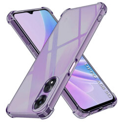 Husa Oppo A78 5G Techsuit Shockproof Clear Silicone, fumuriu