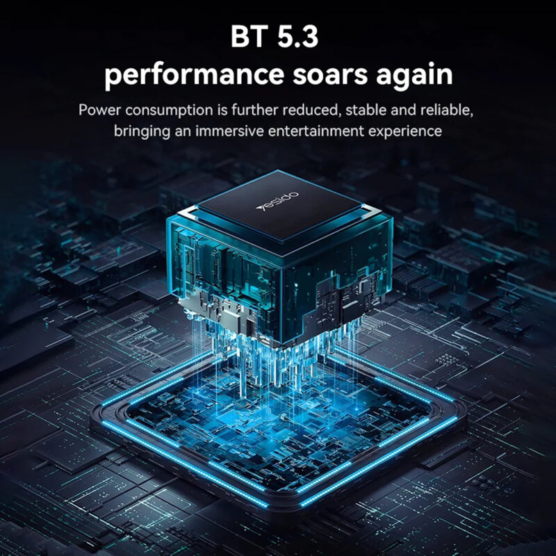 Casti Bluetooth over-ear Noise Cancelling Yesido EP08, 500mAh