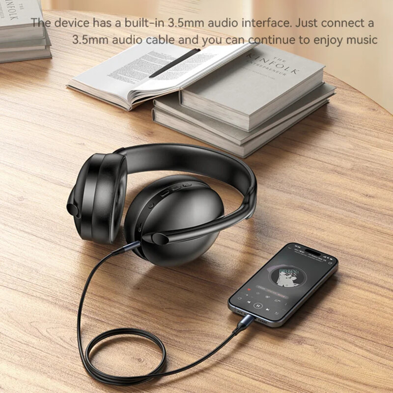 Casti Bluetooth over-ear Noise Cancelling Yesido EP08, 500mAh