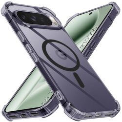 Husa Google Pixel 10 Pro XL Techsuit Shockproof Clear Silicone MagSafe, fumuriu