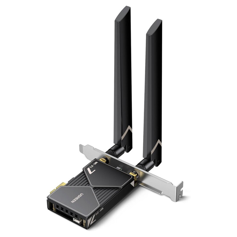 Placa de retea PCIe Wi-Fi 7 Windows 11 Ugreen, negru, 55204