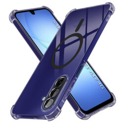 Husa Samsung Galaxy A17 4G Techsuit Shockproof Clear Silicone MagSafe, fumuriu
