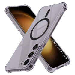 Husa Samsung Galaxy S23 Plus Techsuit Shockproof Clear Silicone MagSafe, fumuriu