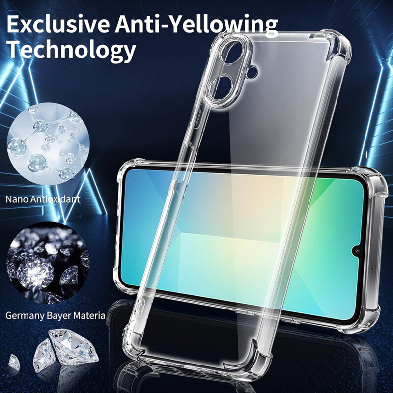 Husa Samsung Galaxy A07 4G Techsuit Shockproof Clear Silicone MagSafe, transparenta
