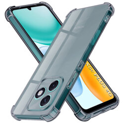 Husa Honor X5c Plus Techsuit Shockproof Clear Silicone, fumuriu