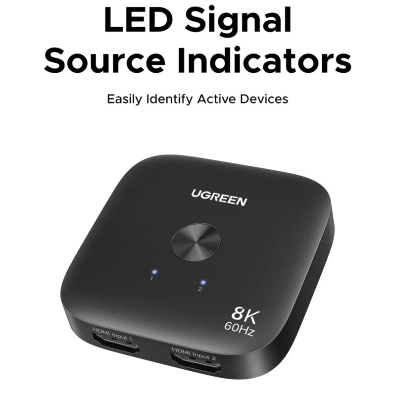 Splitter, adaptor Type-C, HDMI la 2x HDMI, 8K Ugreen, 65877