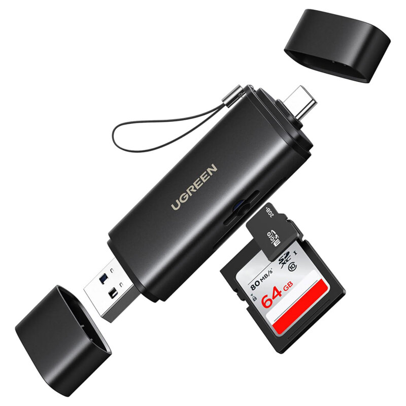 Cititor de carduri Type-C, USB la SD/TF Card Ugreen, 65024