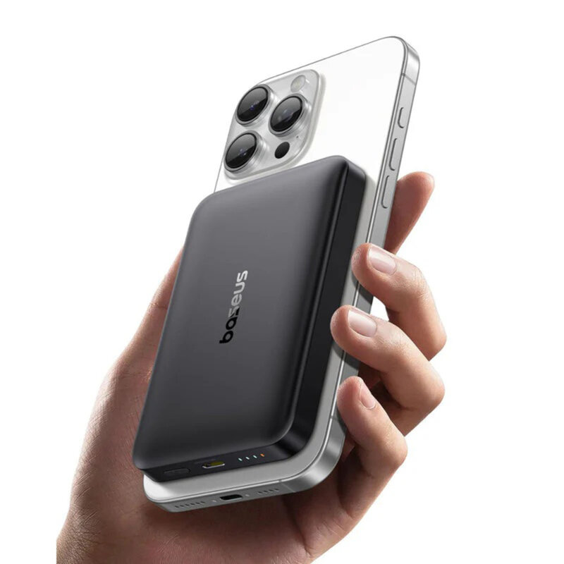 Baterie externa magnetica 10.000mAh, Baseus EnerFill FM12, E0028500