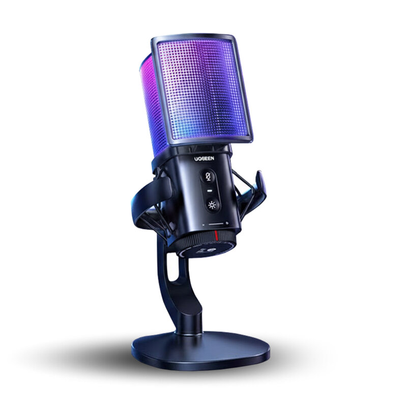 Microfon profesional birou cu lumini RGB Ugreen, USB, 65629