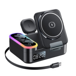 Statie de incarcare wireless MagSafe Yesido DS38, 65W, negru