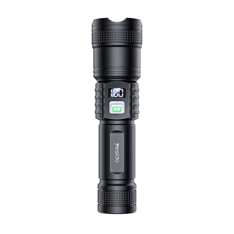 Lanterna LED cu afisaj digital, focus telescopic Yesido TC11, 1200mAh