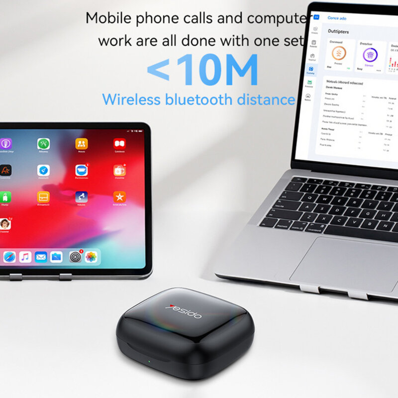 Casti Bluetooth open-ear Yesido YSP24, Type-C, 400mAh, negru