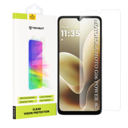 Folie sticla Motorola Moto G06 Power Techsuit Clear Vision Glass, transparenta