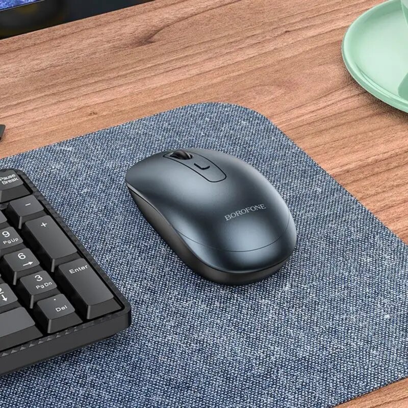 Mouse wireless 1600DPI, Borofone Winner, BG13, negru