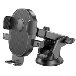 Suport telefon 4.5–7" pentru parbriz/bord Borofone Grand BH93, negru
