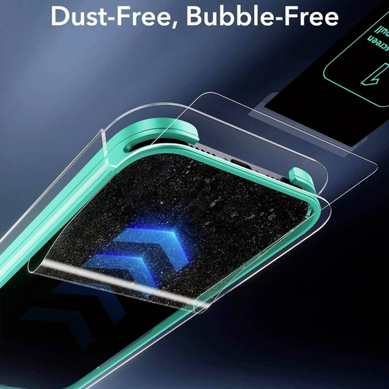 [Pachet 2x] Folie sticla iPhone 16 Pro ESR Armorite Screen Protector UltraFit, negru