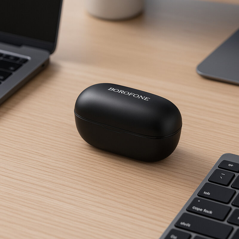 Casti Bluetooth True Wireless, Borofone Joyful, FQ10, negru