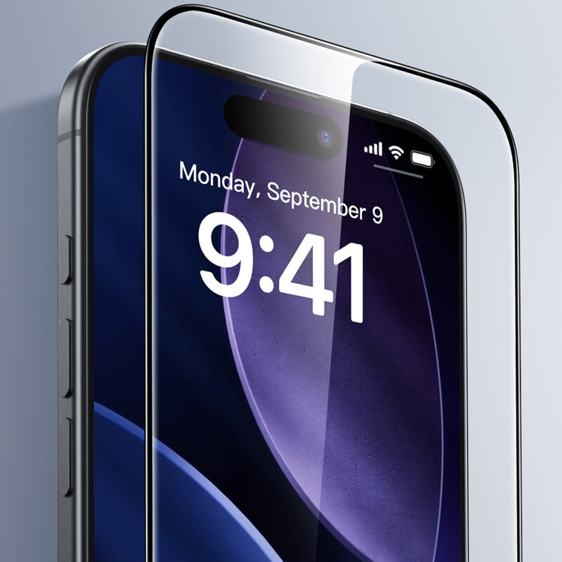 [Pachet 2x] Folie sticla iPhone 17 Pro Max ESR Tempered Glass UltraFit, negru