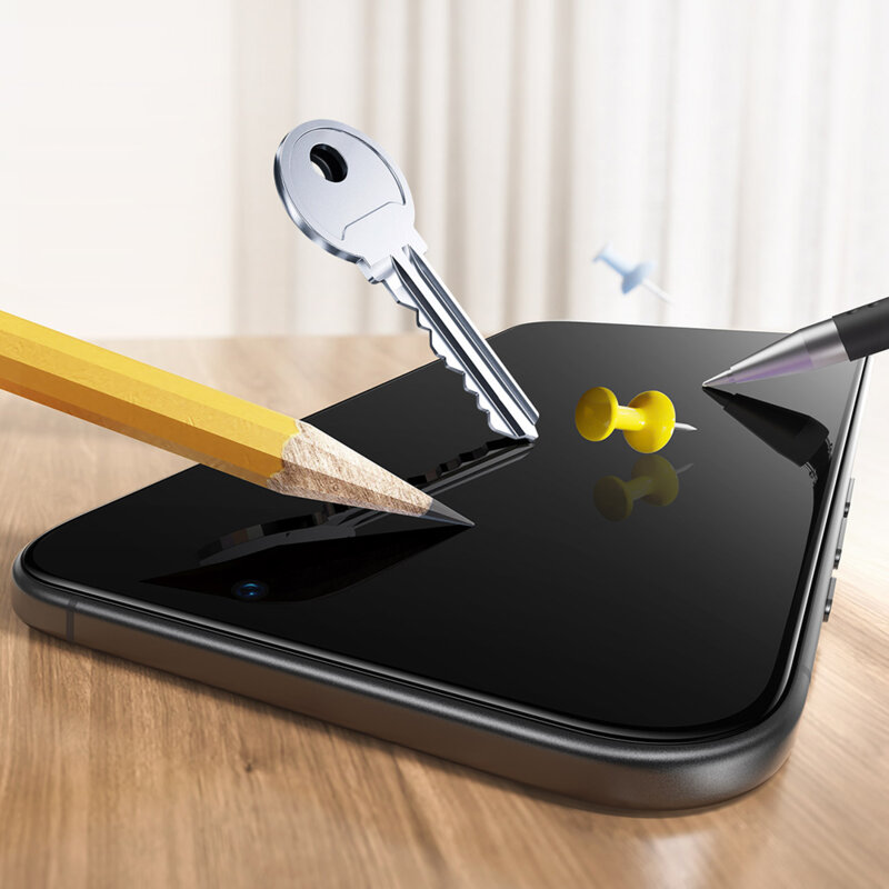 [Pachet 2x] Folie sticla iPhone 17 Pro Max ESR Tempered Glass UltraFit, negru