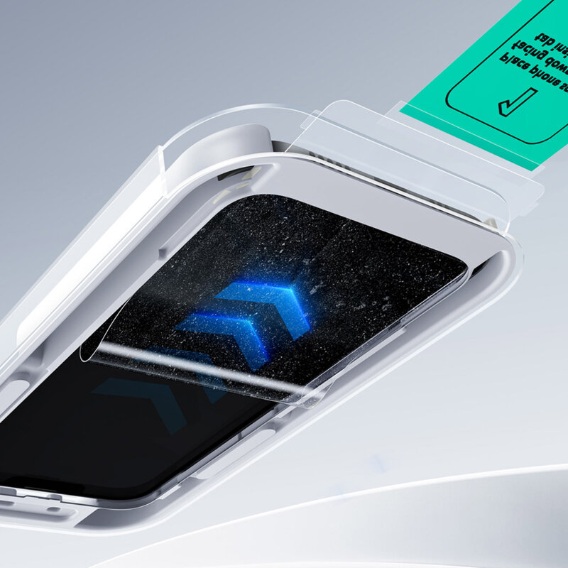 Folie sticla iPhone 16 Pro ESR Tempered GlassUltraFit , negru