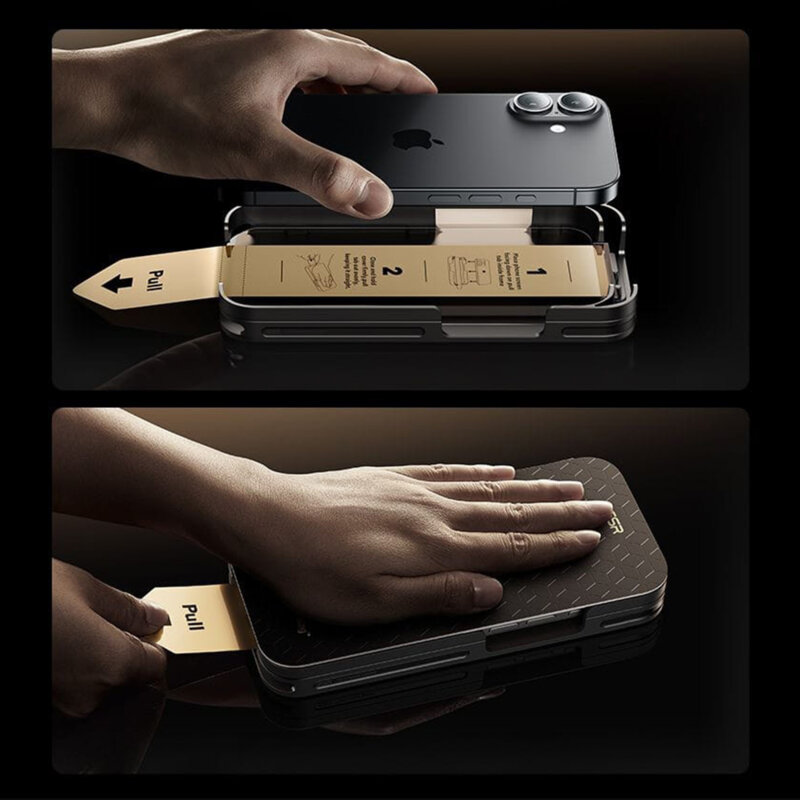 Folie sticla iPhone 17 Pro Max ESR Corning Gorilla Glass UltraFit™, negru