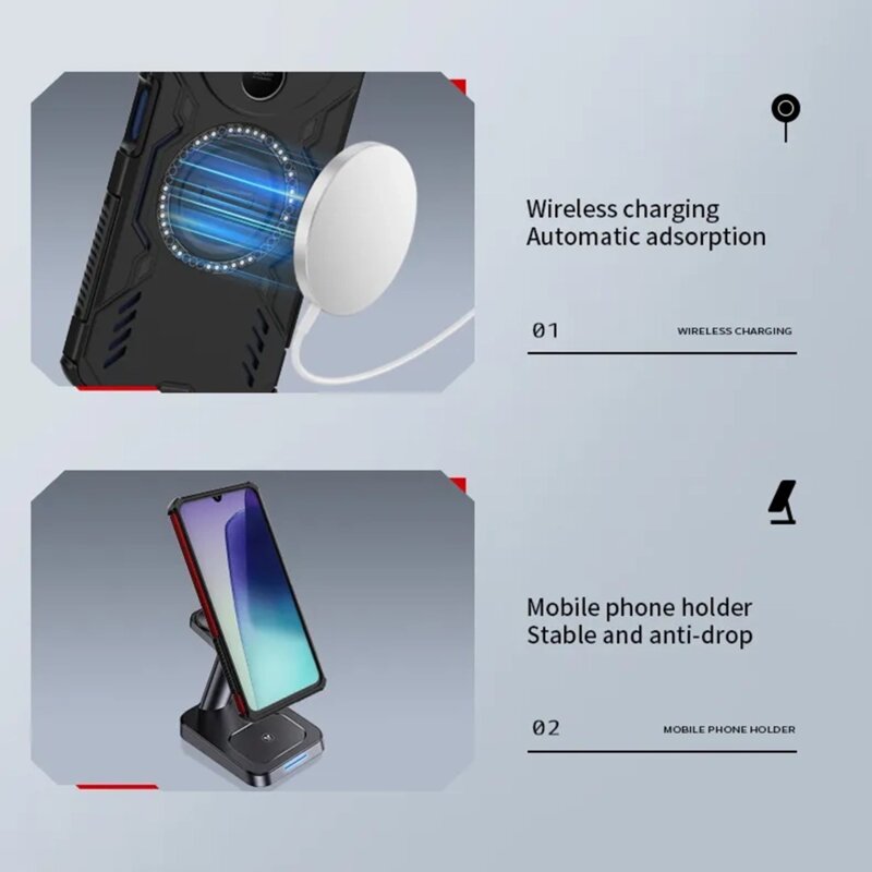 Husa Xiaomi 15T Pro Techsuit ArmorMag Case, albastru