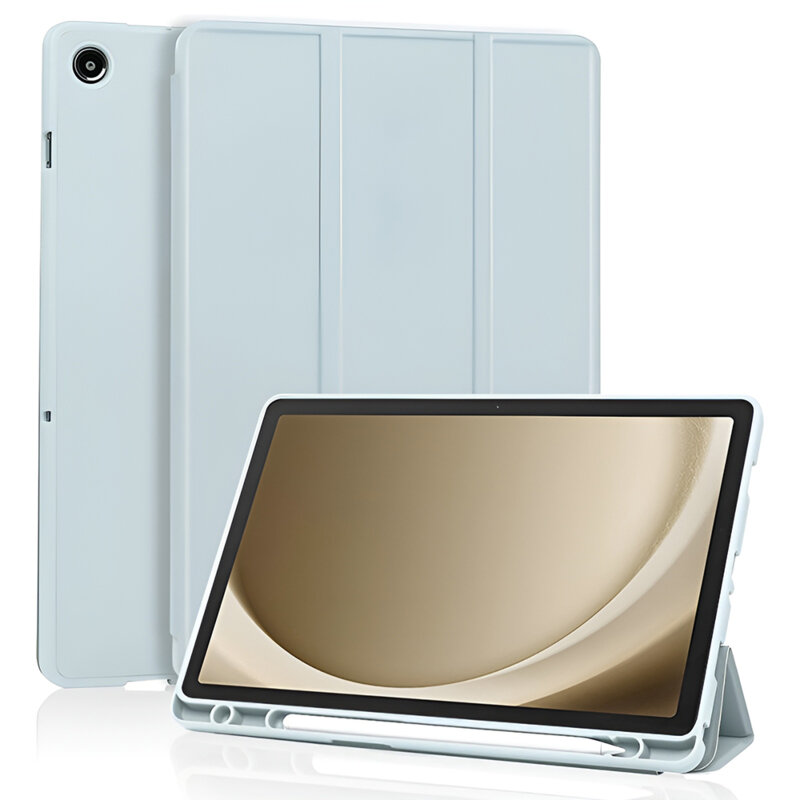 Husa Samsung Galaxy Tab A11 Plus Techsuit Flex Trifold Pen, bleu