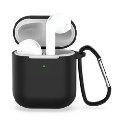 Husa AirPods 1 Techsuit Silicone Case, negru