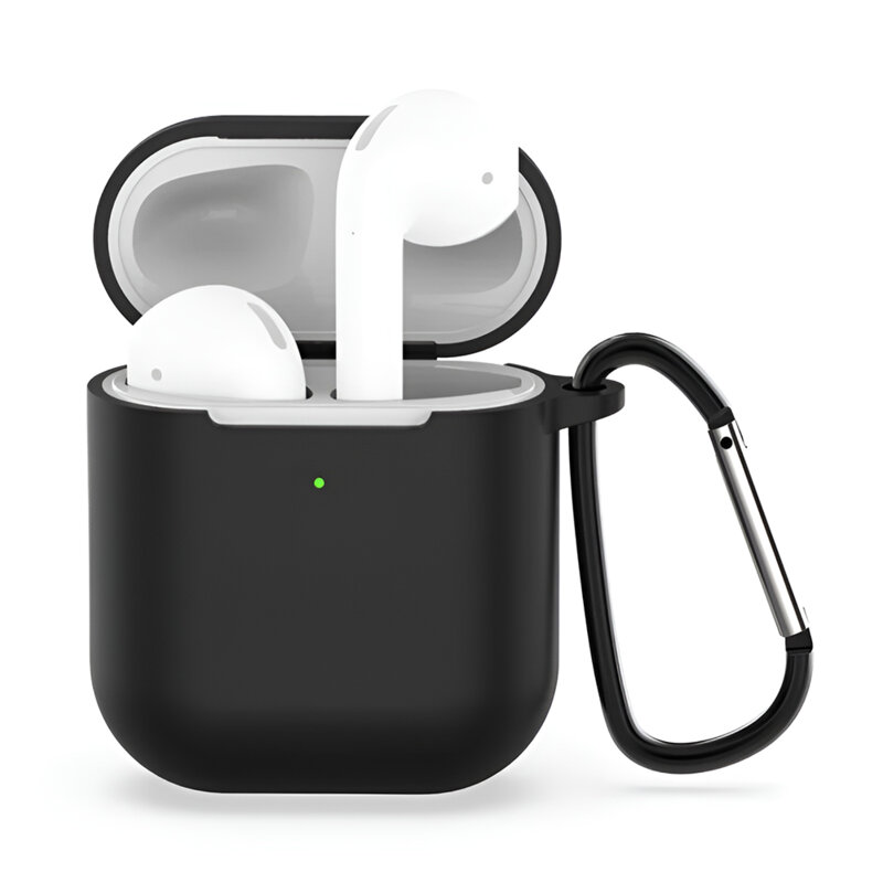 Husa AirPods 1 Techsuit Silicone Case, negru