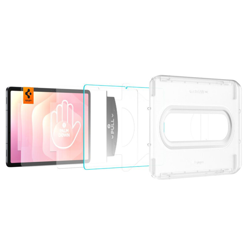 Folie sticla Samsung Galaxy Tab S11 Spigen Glas.t R Ez Fit Pro, transparenta