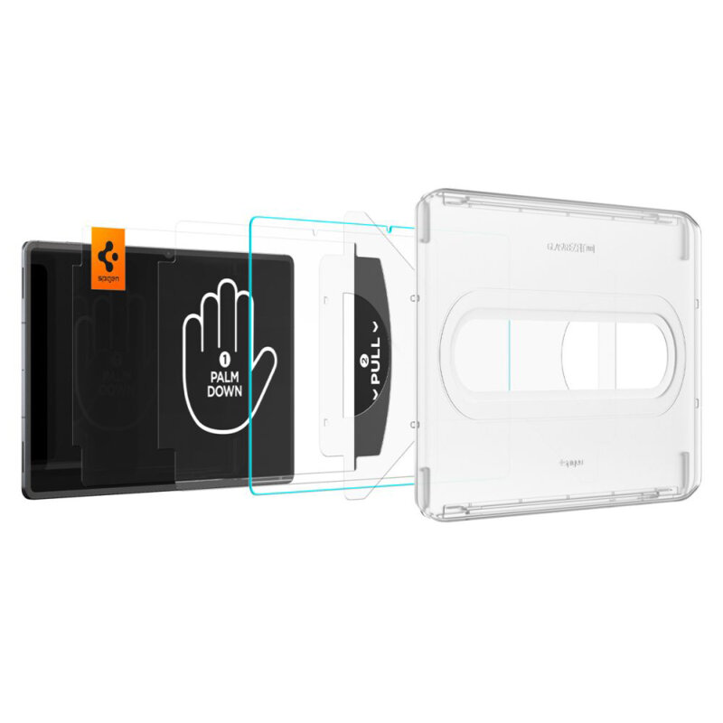 Folie sticla Samsung Galaxy Tab S11 Ultra Spigen Glas.t R Ez Fit Pro, transparenta