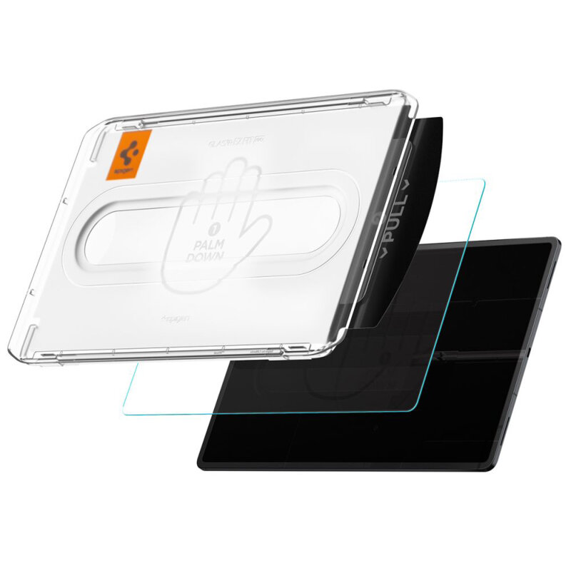 Folie sticla Samsung Galaxy Tab S11 Ultra Spigen Glas.t R Ez Fit Pro, transparenta