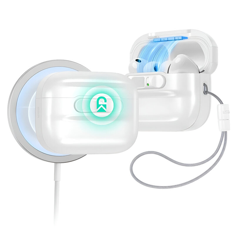 Husa Apple AirPods Pro 3 ESR Pulse Magnetic FlickLock, alb