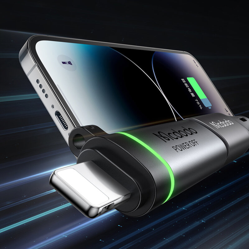 Adaptor Type-C la Lightning 3A, 480Mbps, 36W Mcdodo, OT-2590, negru