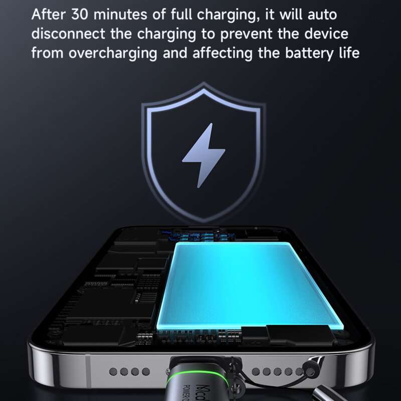 Adaptor Type-C la Lightning 3A, 480Mbps, 36W Mcdodo, OT-2590, negru