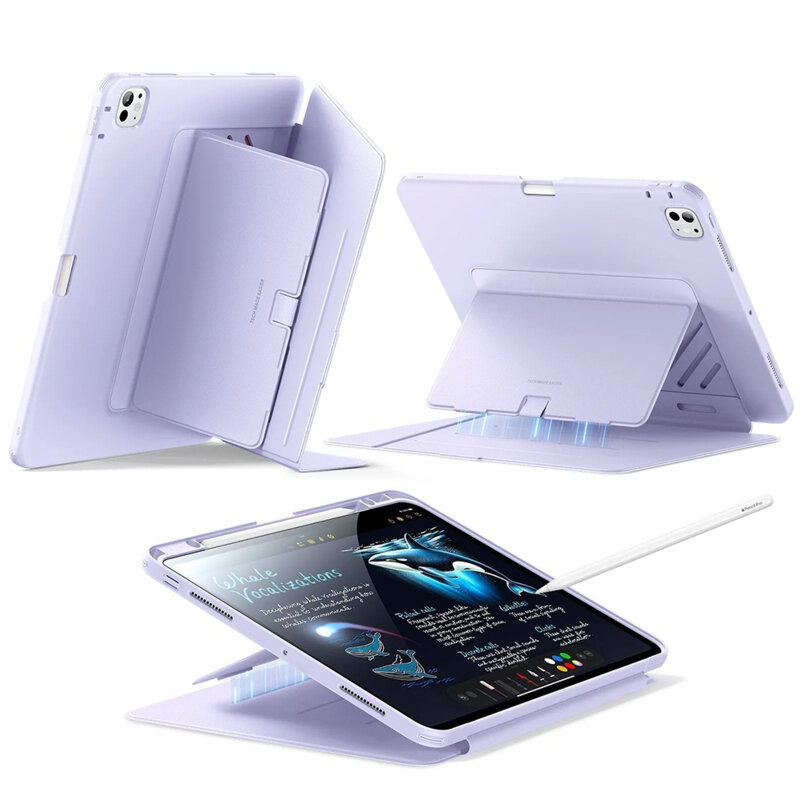 Husa iPad Pro 13 (2024) ESR Flip Hybrid Pen, mov