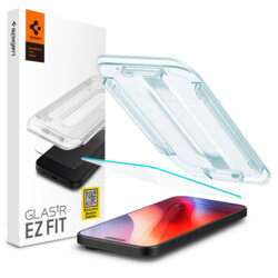 Folie iPhone 16 Pro Spigen Glas.tR EZ Fit, transparenta