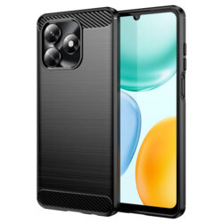 Husa Honor X5c Plus Techsuit Carbon Silicone, negru