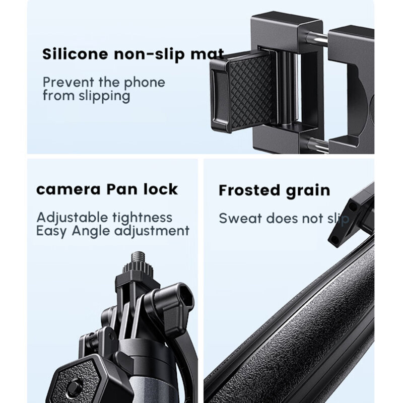 Trepied selfie stick cu surub 1/4 inch Ugreen, LP849, 1.85m, negru