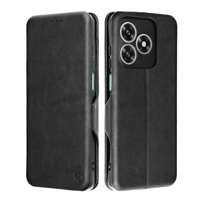 Husa 360° Honor X5c Plus Techsuit Safe Wallet Plus, negru