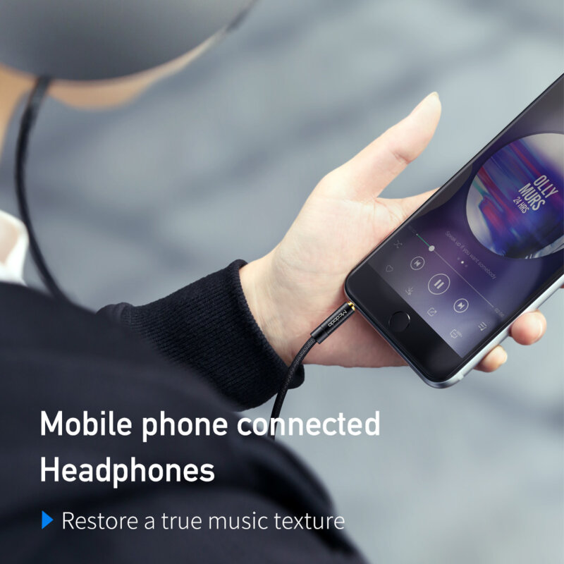 Cablu audio Jack 3.5mm Mcdodo CA-6640, 1.2m, negru