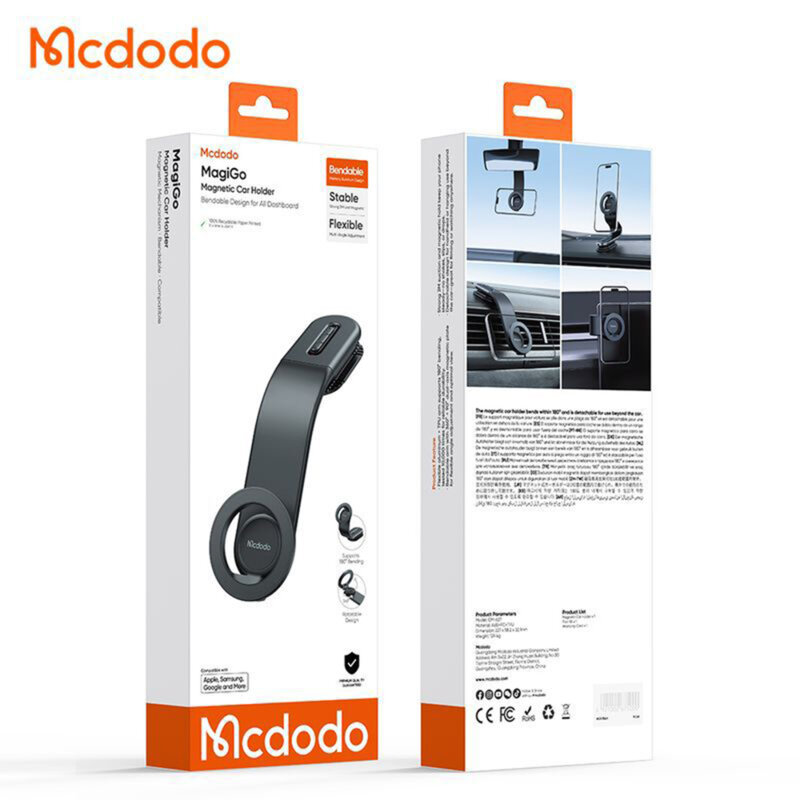 Suport auto magnetic pentru telefon, Mcdodo, negru, CM-6270