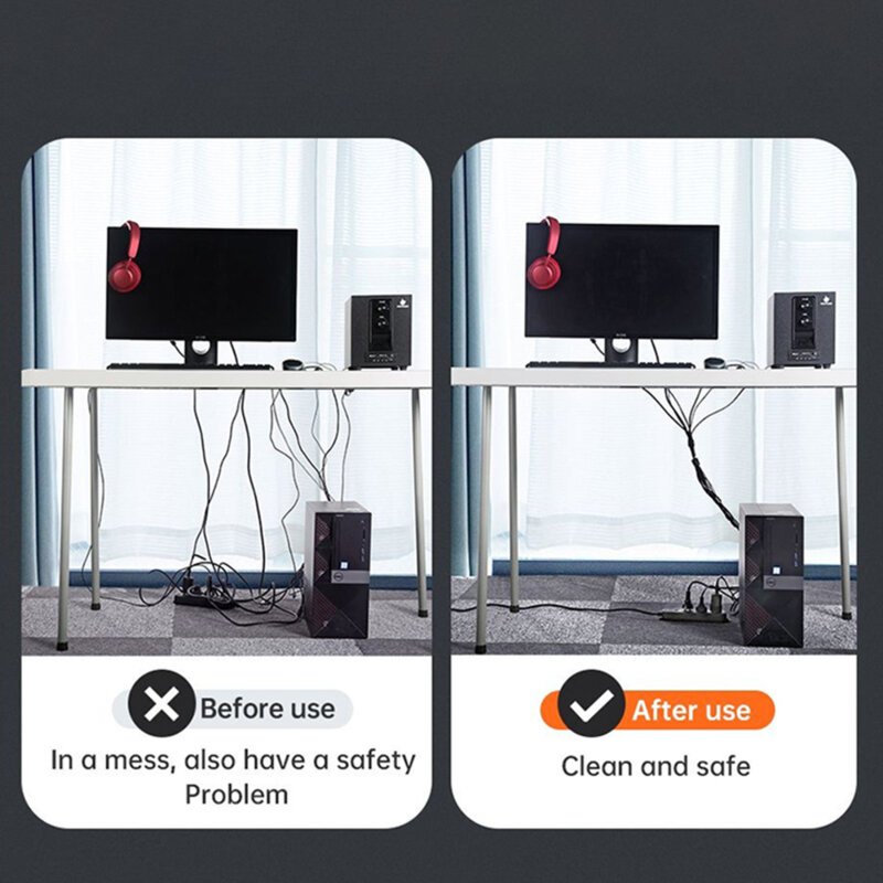 Banda organizare cabluri velcro, Mcdodo VS-0961, 3m, negru