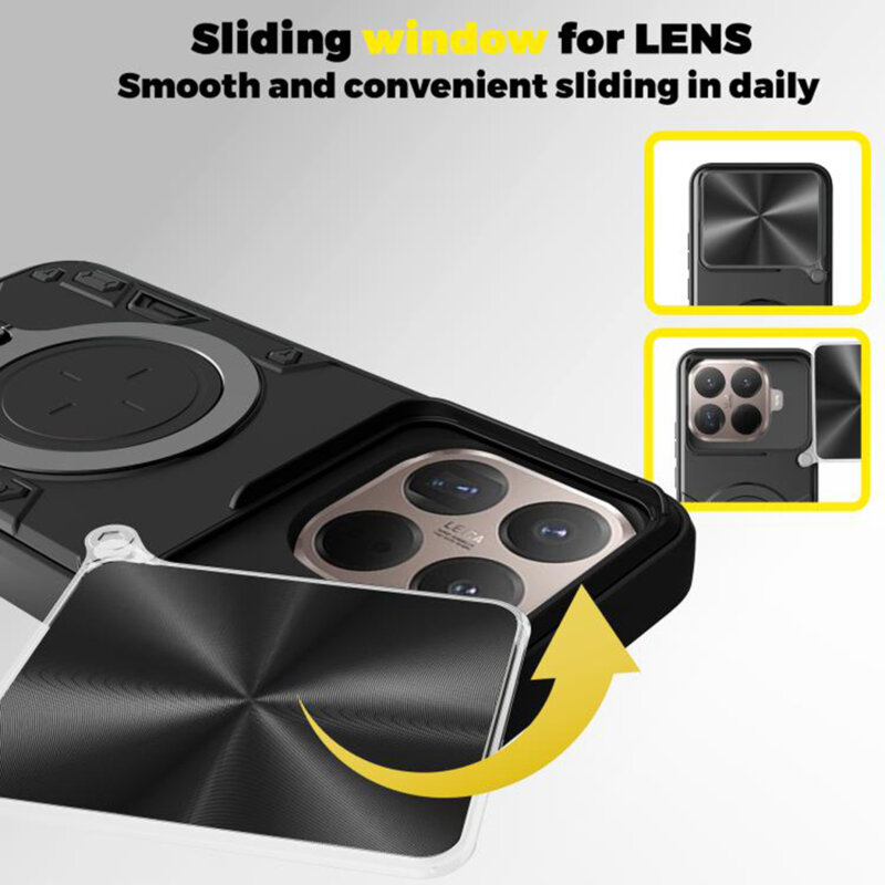 Husa Xiaomi 15T Pro Techsuit CamGuard Pro, mov