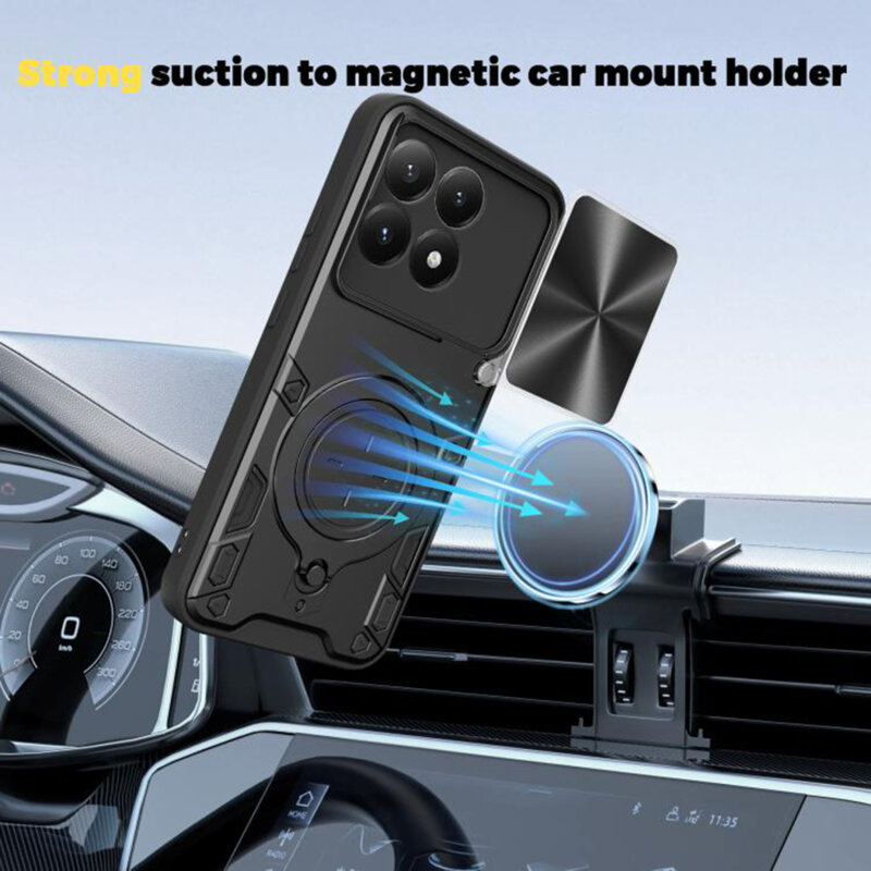 Husa Xiaomi 15T Techsuit CamGuard Pro, roz auriu