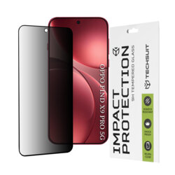 Folie sticla Oppo Find X9 Pro Techsuit 111D Privacy Full Glue, negru