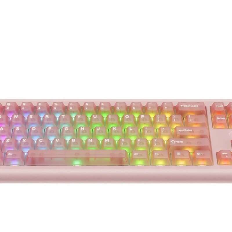 Tastatura gaming mecanica RGB Havit KB896L, 1.2m, roz