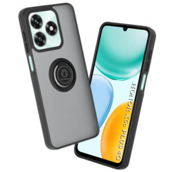 Husa Honor X5c Plus Techsuit Glinth cu inel suport stand magnetic, negru