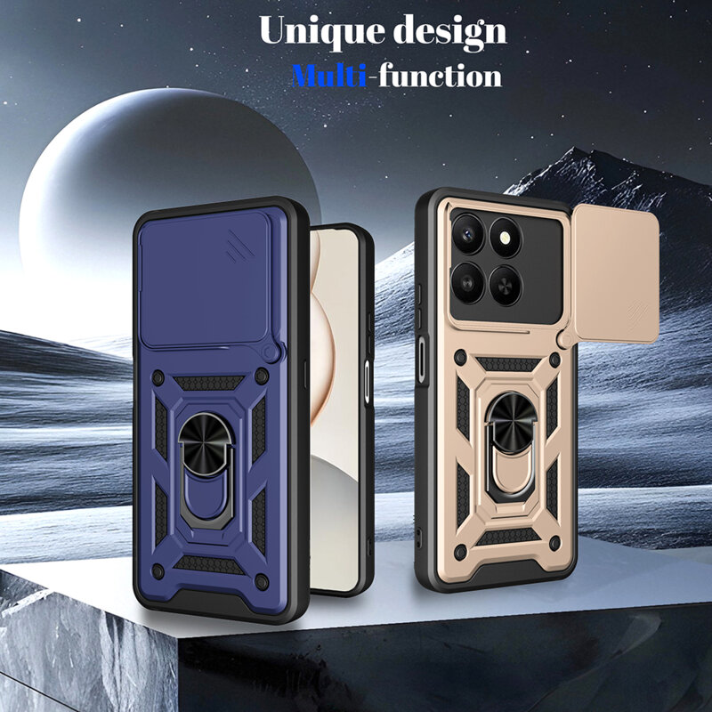 Husa Honor X5c Plus protectie camera Techsuit CamShield Series, auriu