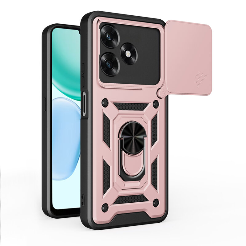 Husa Honor X5c Plus protectie camera Techsuit CamShield Series, roz